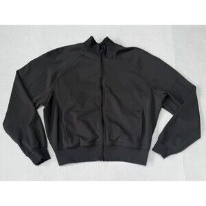Lululemon Jacket Women 6 Gray Wunder Train Full Zip Bomber Travel Gym